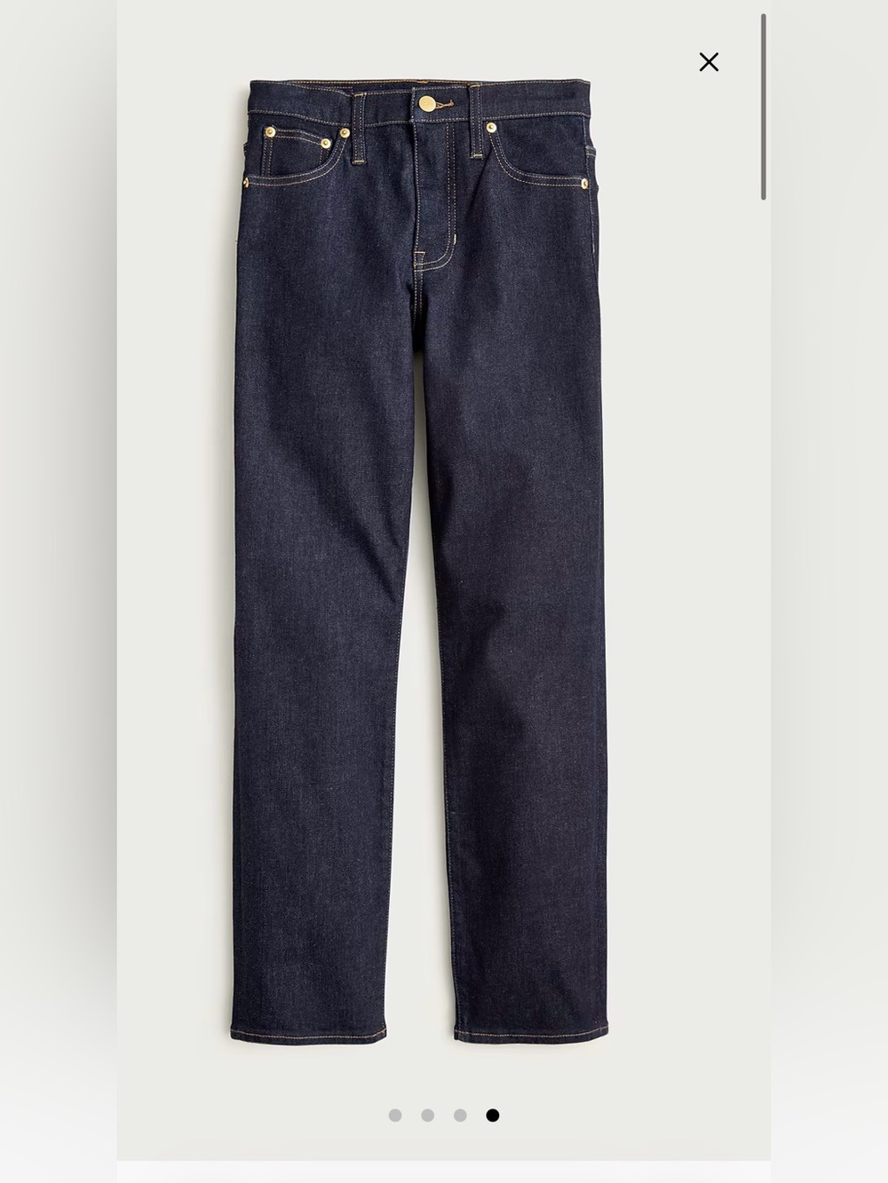 J. Crew 9” Vintage straight jeans dark wash size 27